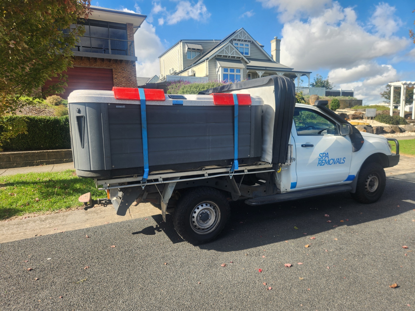 Spa relocation tight access Melbourne